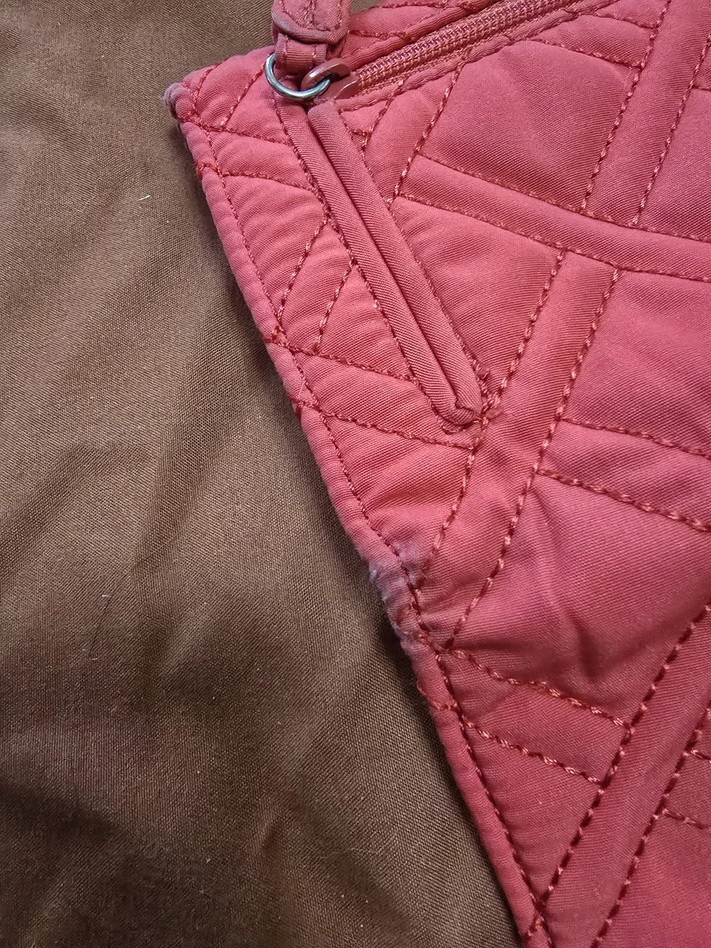 Vera Bradley Quilted Red Clutch Wallet